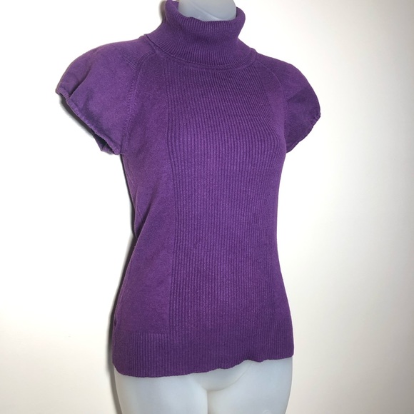 Say What? Tops - Small Women’s Plum Short Sleeve Top Say What?